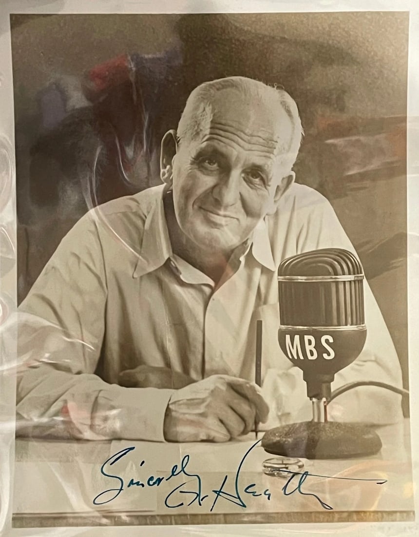 Radio Commentator Autographed 8x10 Photo by Gabriel Heatter: Radio Commentator Autographed 8x10 Photo by Gabriel Heatter Item Specifics: Brand: James Spence Authentication (JSA) Gabriel Heatter American Radio Commentator Autographed 8x10 Photo.Signed across