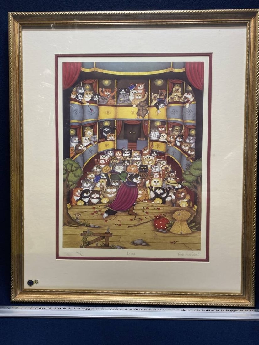 Linda Jane Smith Encore Signed Limited Edition Cat Theatre Art Print 343/ 750 (1 of 9)