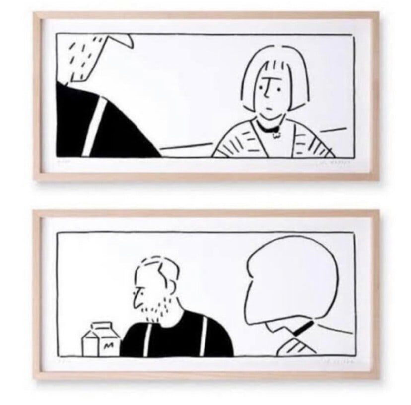 Yu Nagaba - MATHILDA & LEON ED50 Original Serigraph Art Print Signed Numbered (1 of 2)
