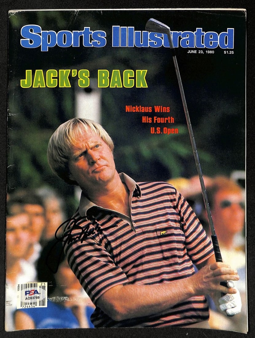 Signed 6/ 23/ 1980 Magazine PSA DNA Jack Nicklaus Sports Illustrated (1 of 1)