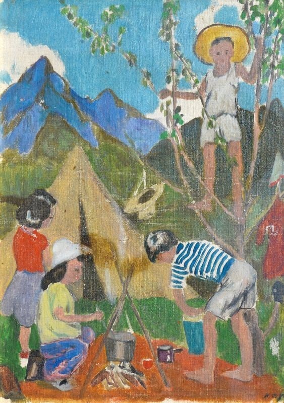 Kazu Wakita Camp Japanese Woodblock Print Framed Modernist Art: Kazu Wakita Camp Japanese Woodblock Print Framed Modernist Art Item Specifics: Artist: Kazu Wakita Subject: Camp Material: Paper Style: Japanese Year Of Production: 2010 Product Disclaimer: Please rev
