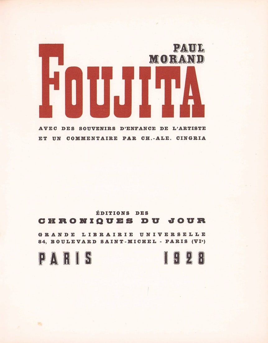 Matted Original French Text Art Portfolio with 2 Snapshots Leonard Foujita: Matted Original French Text Art Portfolio with 2 Snapshots Leonard Foujita Item Specifics: Artist: Tsuguharu Leonard Foujita Subject: Artist Life and Portraits Material: Paper Style: Japanese Year Of 
