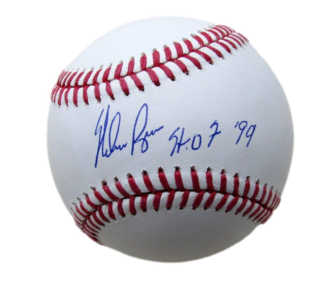 Ryan Nolan HOF Signed Baseball Astros Rangers OML Inscribed DNA 198338 (1 of 2)