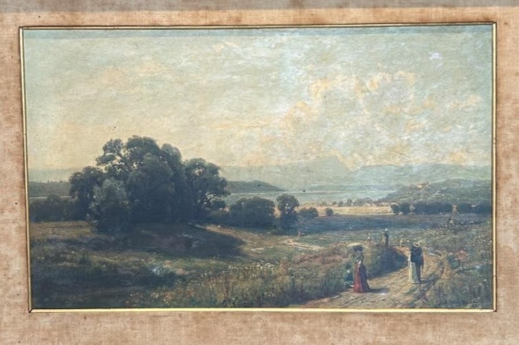 Attributed to Adolf Stbli Antique Landscape Oil Painting 19th Century (1 of 10)