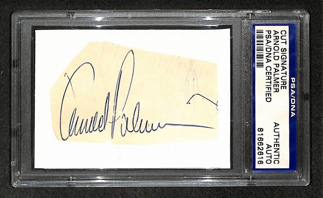 Arnold Palmer Signed/ Autographed Cut Signature Golf HOF PSA/ DNA 210744 (1 of 2)