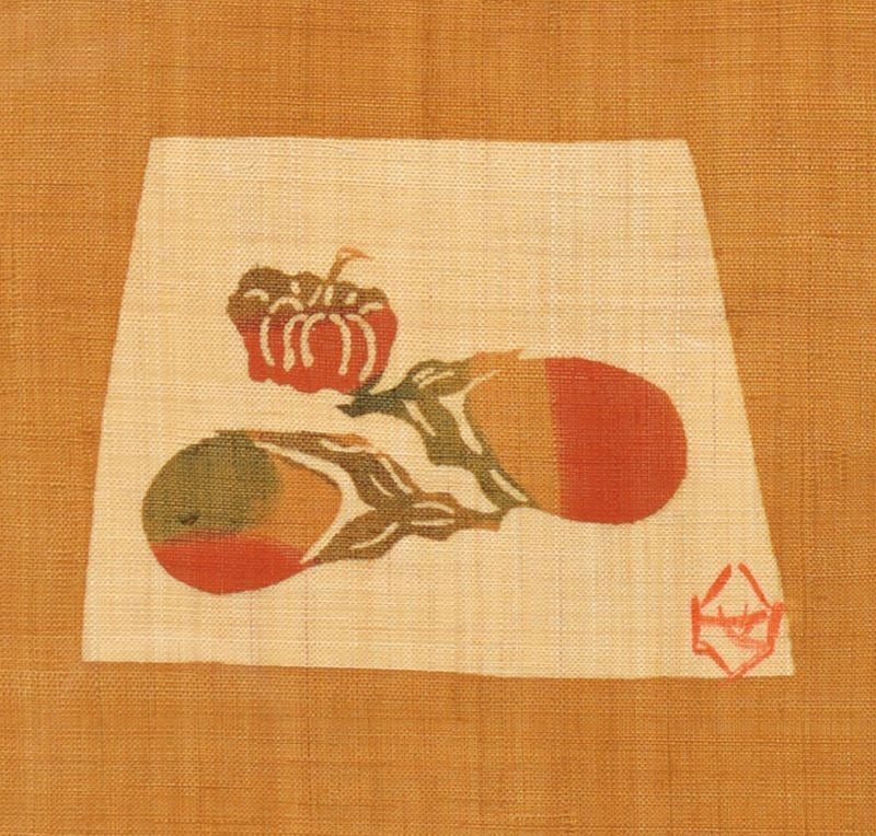 Katazome Print Stencil Keisuke Framed Japanese Folk Art By Daishi Koya (1 of 2)