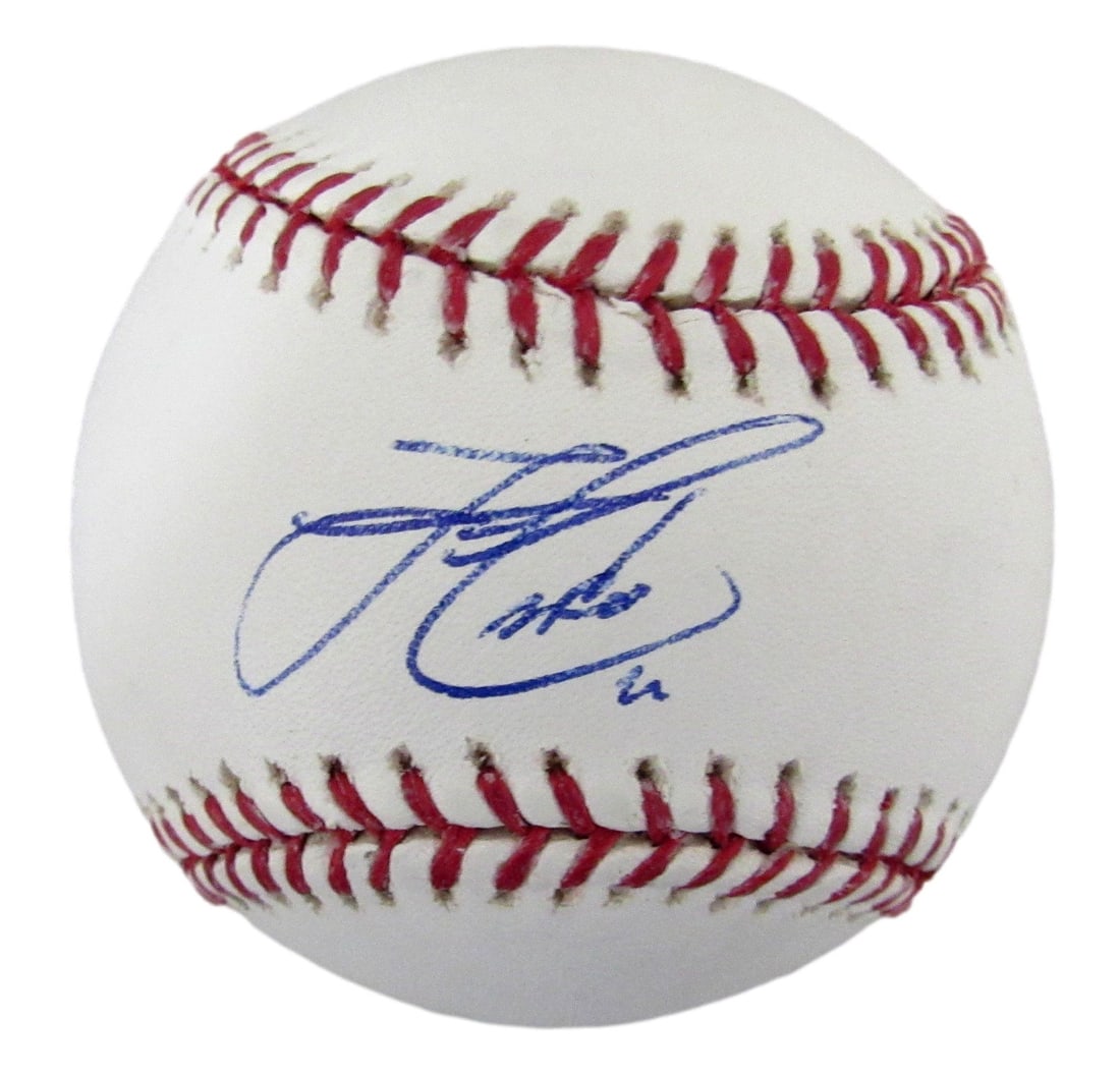 Francisco Lindor Signed/ Autographed OML Baseball New York Mets JSA 210215: Francisco Lindor Signed/ Autographed OML Baseball New York Mets JSA 210215 Item Specifics: Original/Reprint: Original Product: Baseball Sport: Baseball Product Disclaimer: Not affiliated with any team