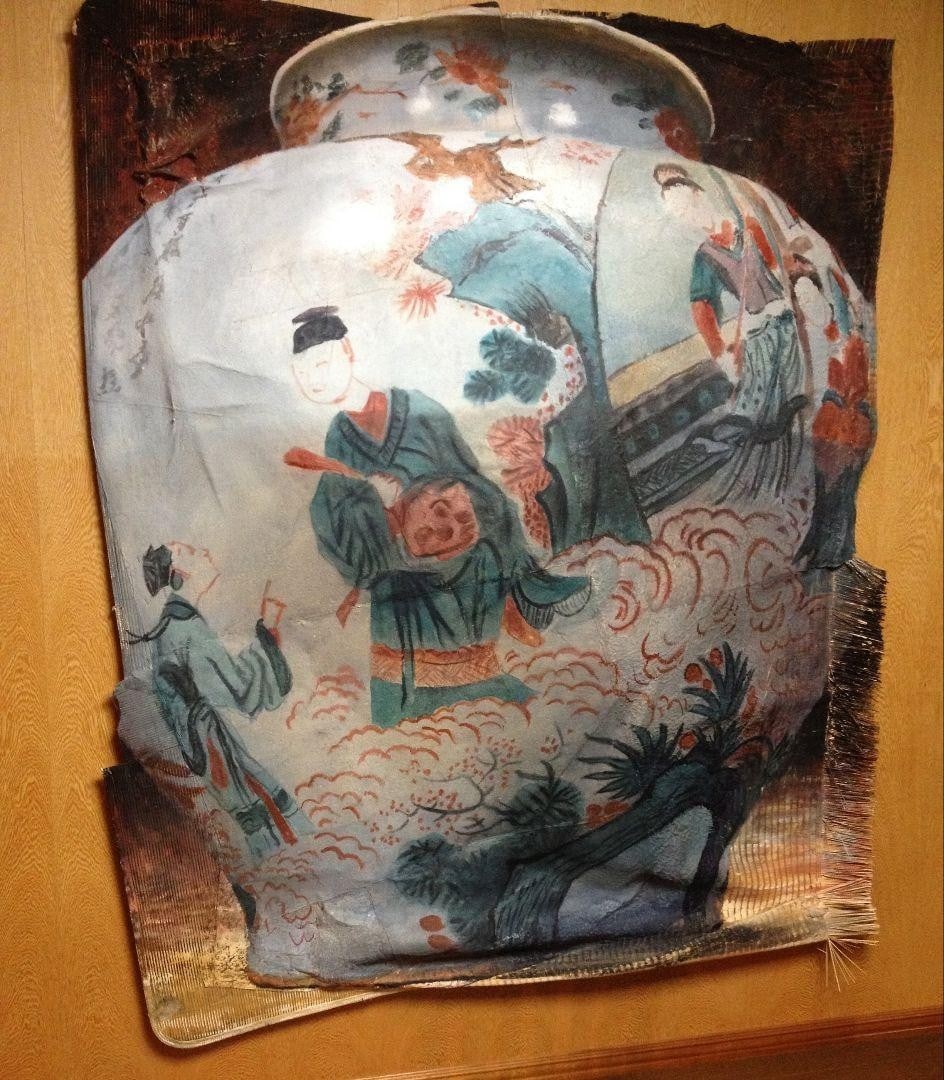 Daniel Kelly Heavens Gate Large Wall Art Woodblock Chine Colle Nepal Paper 2004 (1 of 4)