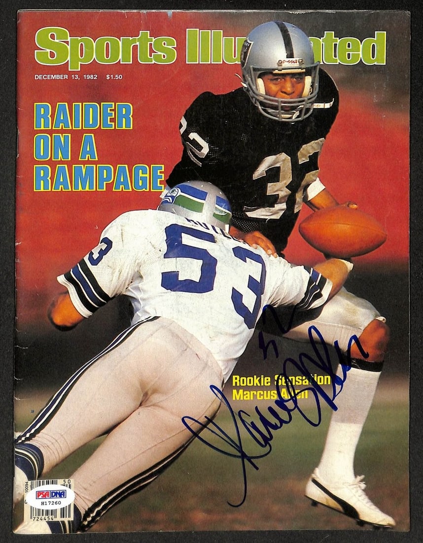 Marcus Allen HOF Signed 1982 Sports Illustrated Raiders PSA/ DNA 212087 (1 of 3)
