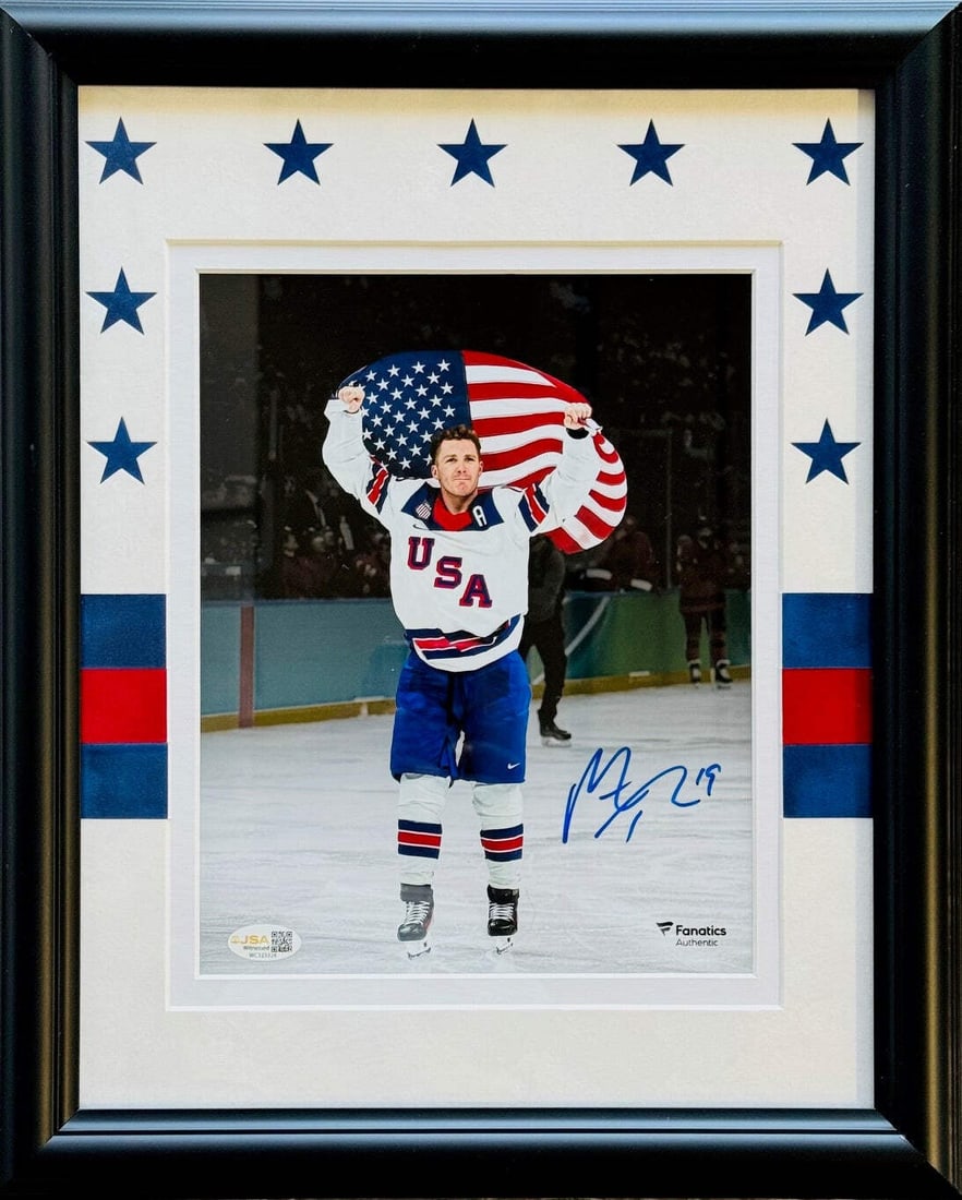 Matthew Tkachuk Autographed 8x10 Olympics Team USA Witness: Matthew Tkachuk Autographed 8x10 Olympics Team USA Witness Matthew Tkachuk's sharpie signature across the front of the photo adds a unique touch to this 8x10 photo of Team USA. Witnessed by thousands
