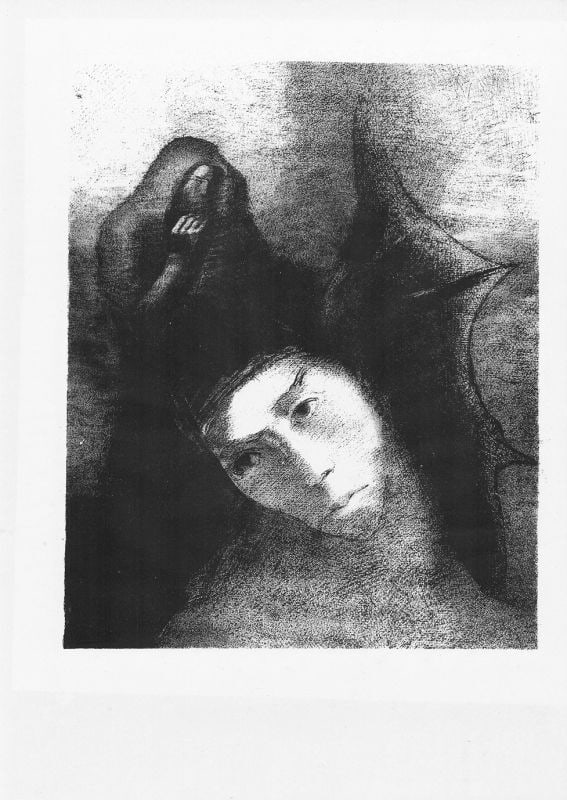 Rare Symbolist Art Prints 8 Lithograph Odilon Redon Portfolio Set (1 of 4)