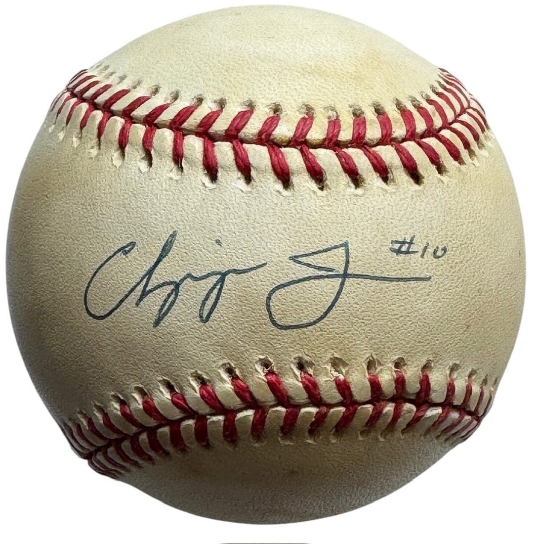 Autographed Official National League Baseball Chipper Jones: Autographed Official National League Baseball Chipper Jones Item Specifics: Brand: James Spence Authentication (JSA) Chipper Jones Autographed Official National League Baseball (JSA) Signed in blue pe