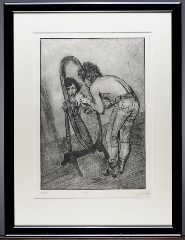 Keith Richards Ronnie Wood Signed Rolling Stones Mirror Etching 111/ 150: Keith Richards Ronnie Wood Signed Rolling Stones Mirror Etching 111/ 150 Item Specifics: Artist: Ronnie Wood Unit Of Sale: Single Piece Signed By: Ronnie Wood Image Orientation: Portrait Size: Medium 
