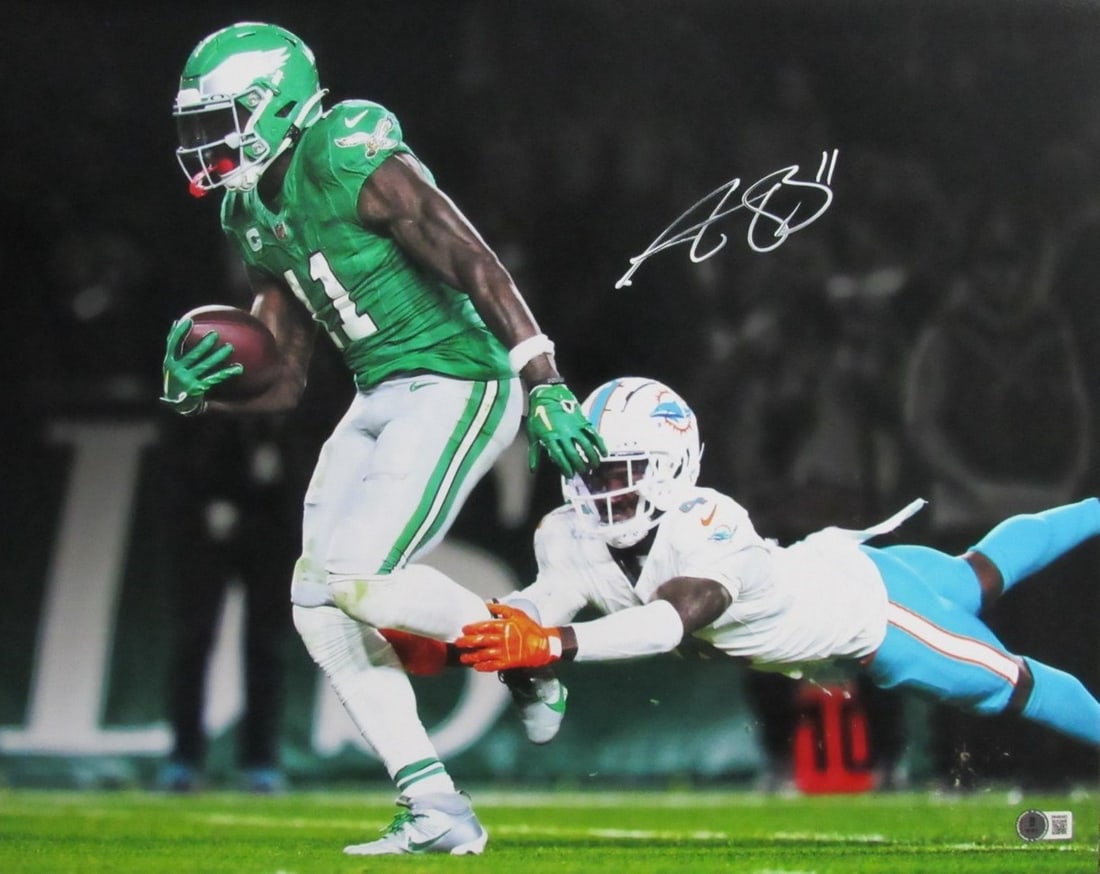 Signed A.J. Brown 16x20 Photo Eagles Philadelphia Beckett 192195: Signed A.J. Brown 16x20 Photo Eagles Philadelphia Beckett 192195 Item Specifics: Original/Reprint: Original Product: Photo Sport: Football Team: Philadelphia Eagles Signed: YES Product Disclaimer: Not