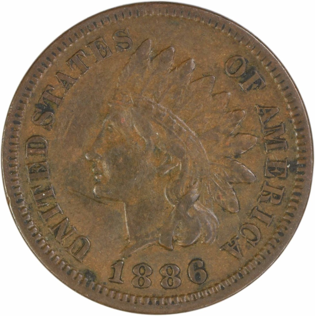 EF Uncertified Variety Indian Cent 1886: EF Uncertified Variety Indian Cent 1886 EF Uncertified Variety Indian Cent 1886 is a circulated example of this copper coin, featuring a unique variety that sets it apart from other 1886 cents. With a