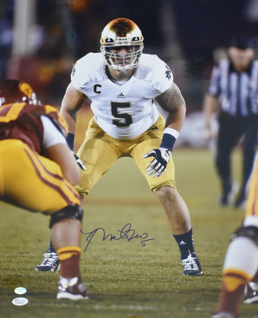 Signed Photo Notre Dame Autographed Manti 16x20 Te'o JSA 212039: Signed Photo Notre Dame Autographed Manti 16x20 Te'o JSA 212039 Item Specifics: Autograph Authentication: James Spence Authentication (JSA) Original/Reprint: Original Product: Photo Sport: Football Pr