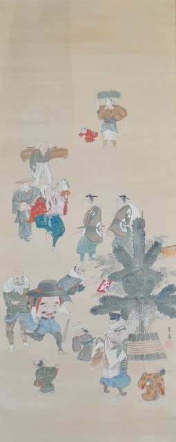 Kikuchi Yosai Original Hanging Scroll Painting Japanese Festival Figures Art: Kikuchi Yosai Original Hanging Scroll Painting Japanese Festival Figures Art Item Specifics: Artist: Kikuchi Yosai Subject: Japanese Festival and Figures Material: Ink and pigment on paper or silk Sty
