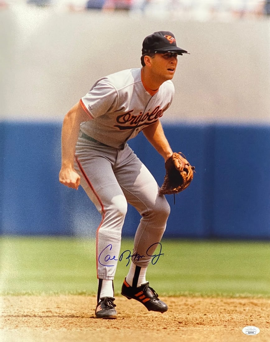 Baseball Photo Autographed Cal Ripken Jr 16x20: Baseball Photo Autographed Cal Ripken Jr 16x20 Item Specifics: Brand: James Spence Authentication (JSA) Cal Ripken Jr Autographed 16x20 Baseball Photo Signed across the front of the photo in blue shar