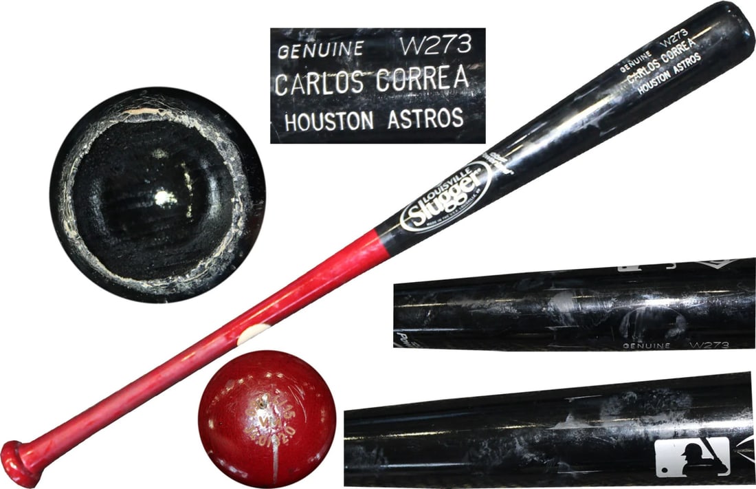 Carlos Correa Game Used Louisville Slugger Bat (1 of 6)