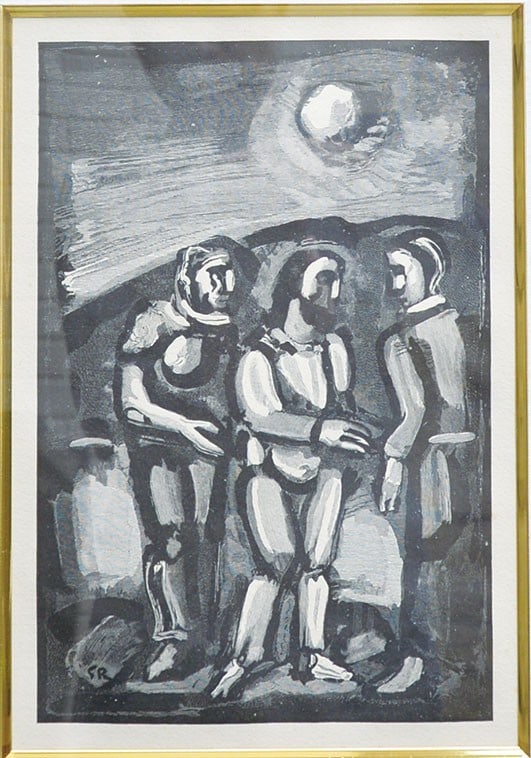 Georges Rouault Woodblock Print Passion Religious Modern Art Framed: Georges Rouault Woodblock Print Passion Religious Modern Art Framed Item Specifics: Artist: Georges Rouault Subject: Religious / The Passion Material: Woodblock print on paper Style: Japanese Year Of 
