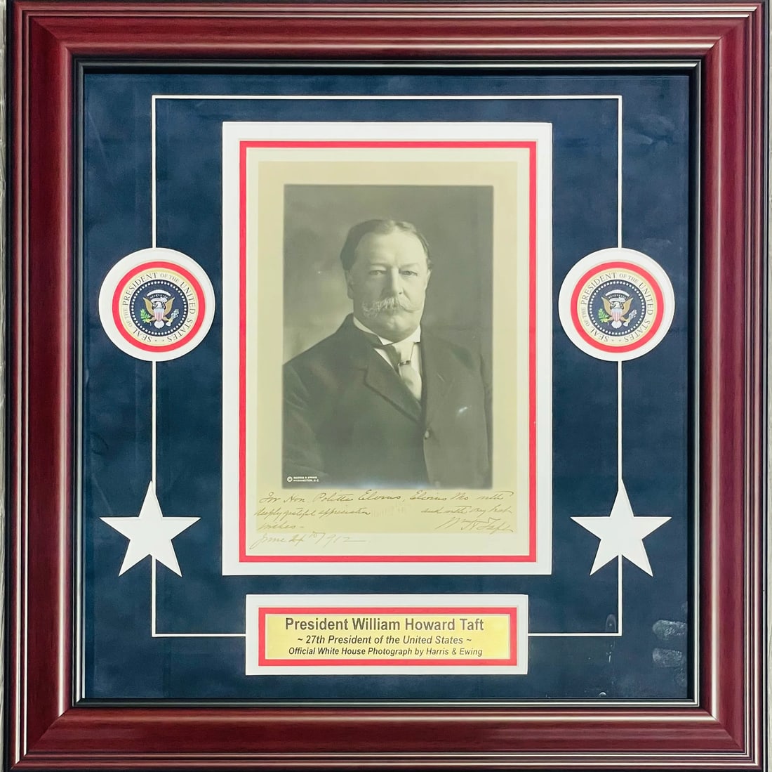 Harris & Ewing Photo Autographed Original Framed White House Harris William Howard Taft: Harris & Ewing Photo Autographed Original Framed White House Harris William Howard Taft Item Specifics: Brand: James Spence Authentication (JSA) William Howard Taft Autographed Framed Original White H