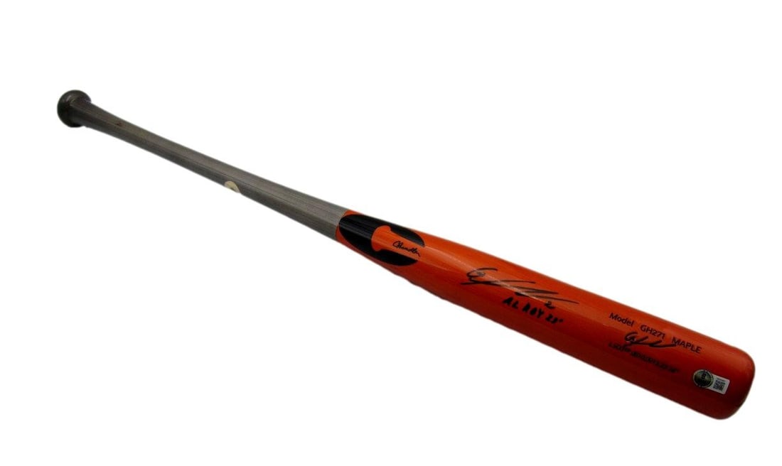Signed Inscr Game Model Orioles Baseball Bat Chandler Beckett Gunnar Henderson: Signed Inscr Game Model Orioles Baseball Bat Chandler Beckett Gunnar Henderson Item Specifics: Autograph Authentication: Beckett Authentication Services (BAS) Original/Reprint: Original Player: Gunnar