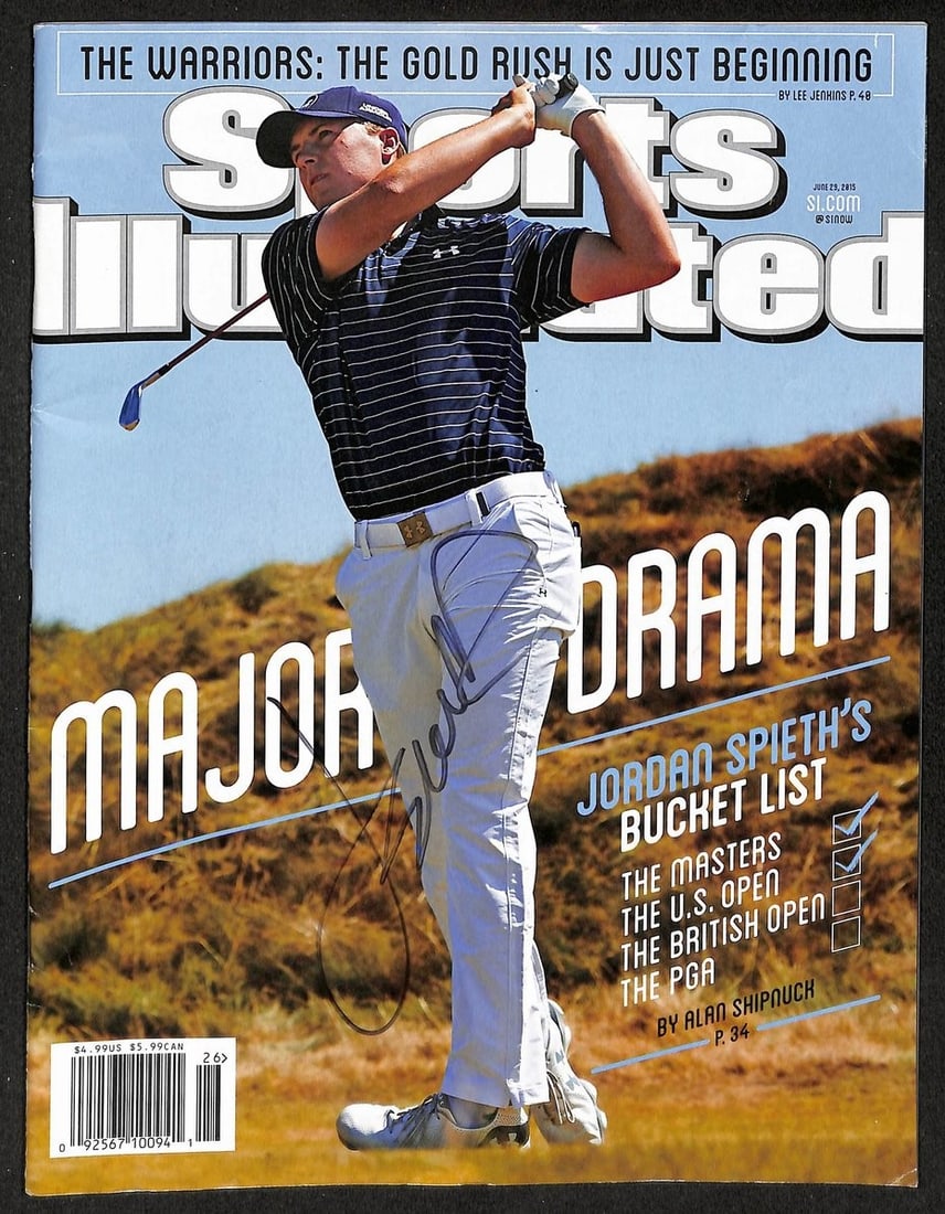 Jordan Spieth Signed 2015 Sports Illustrated Newsstand No Label Golf JSA 212894: Jordan Spieth Signed 2015 Sports Illustrated Newsstand No Label Golf JSA 212894 Item Specifics: Original/Reprint: Original Product: Photo Sport: Golf Product Disclaimer: Not affiliated with any team o