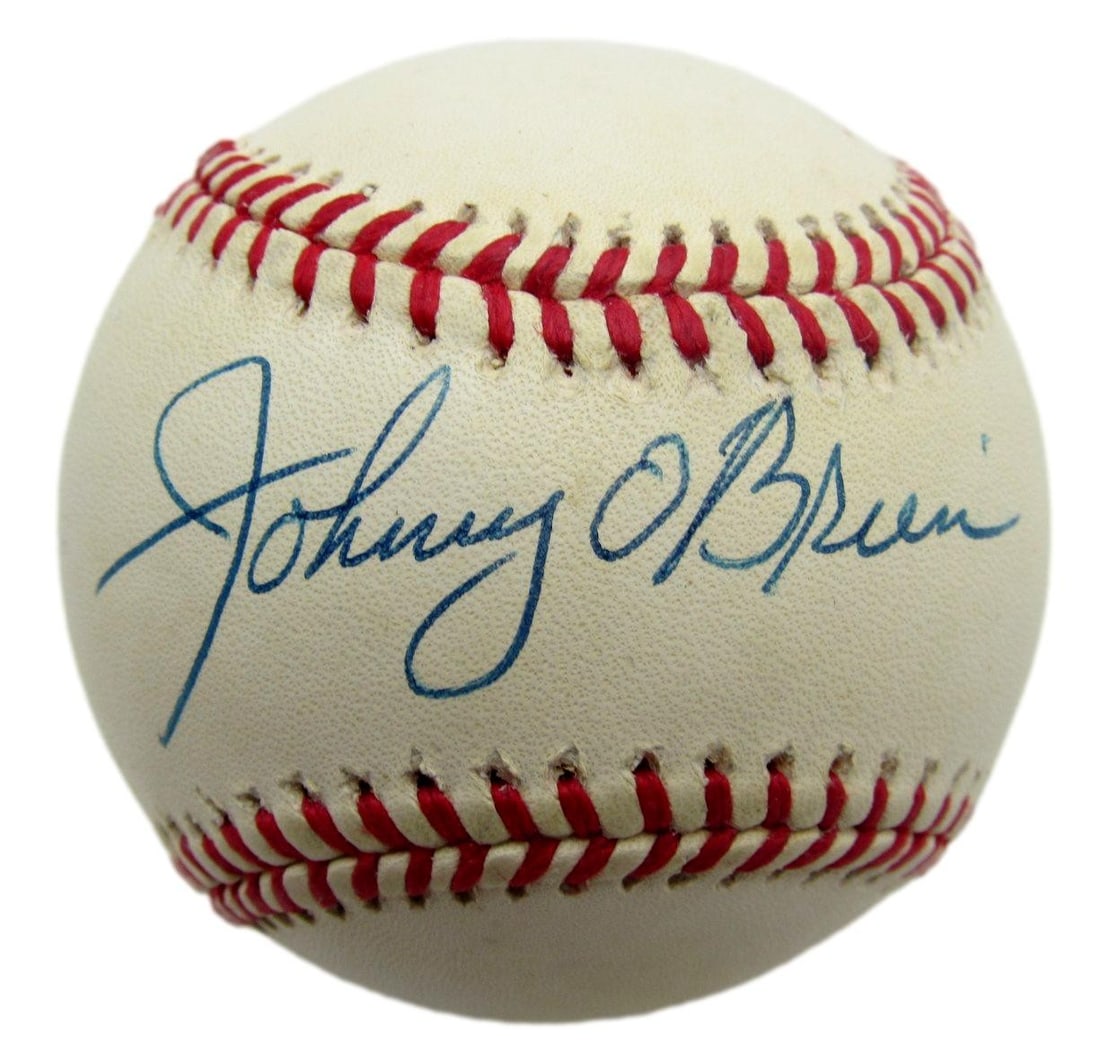 Johnny O'Brien Signed/ Autographed ONL Baseball Pittsburgh Pirates JSA 212635: Johnny O'Brien Signed/ Autographed ONL Baseball Pittsburgh Pirates JSA 212635 Signed by Johnny O'Brien, this ONL baseball is a unique collectible for baseball enthusiasts. Made from original product, 