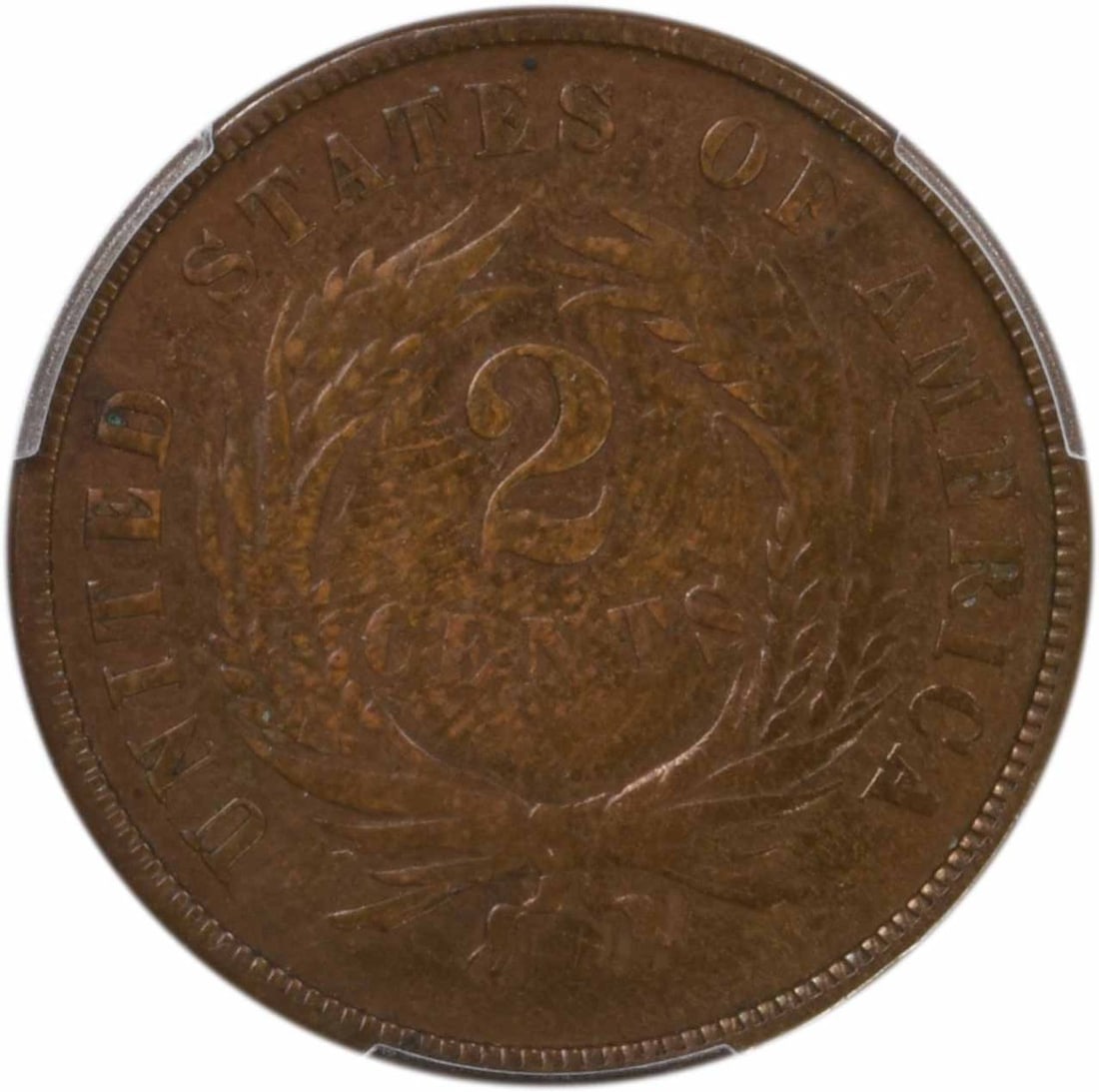 Piece Two Cent 1872 VF25 PCGS - 3