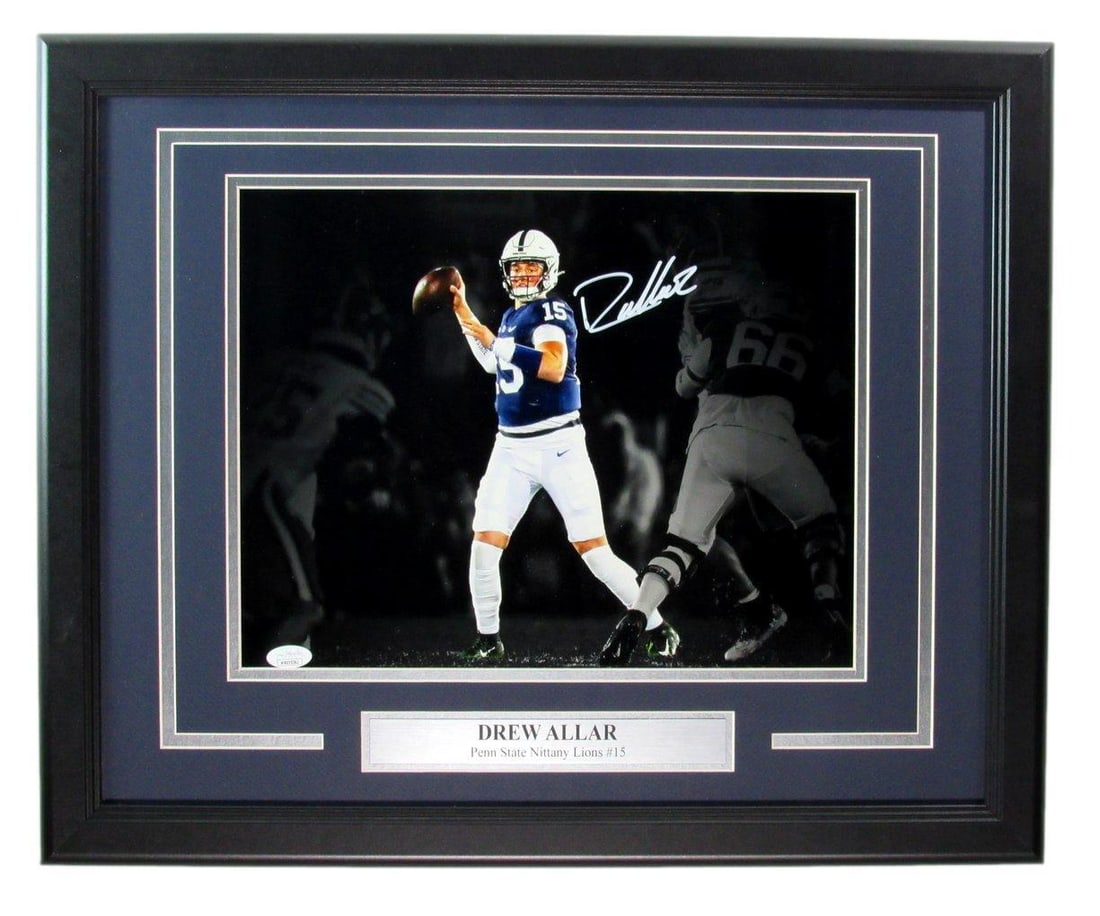 Signed 11x14 Photo Autographed Framed Penn State Drew Allar (1 of 4)
