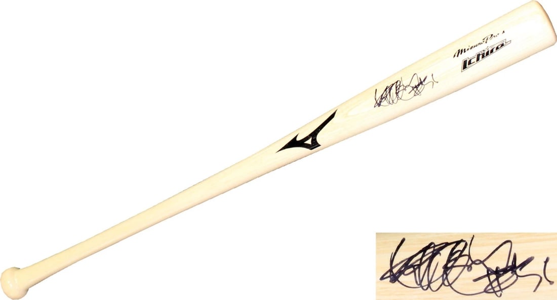 Ichiro Suzuki Autographed Mizuno Game Model Bat (1 of 2)