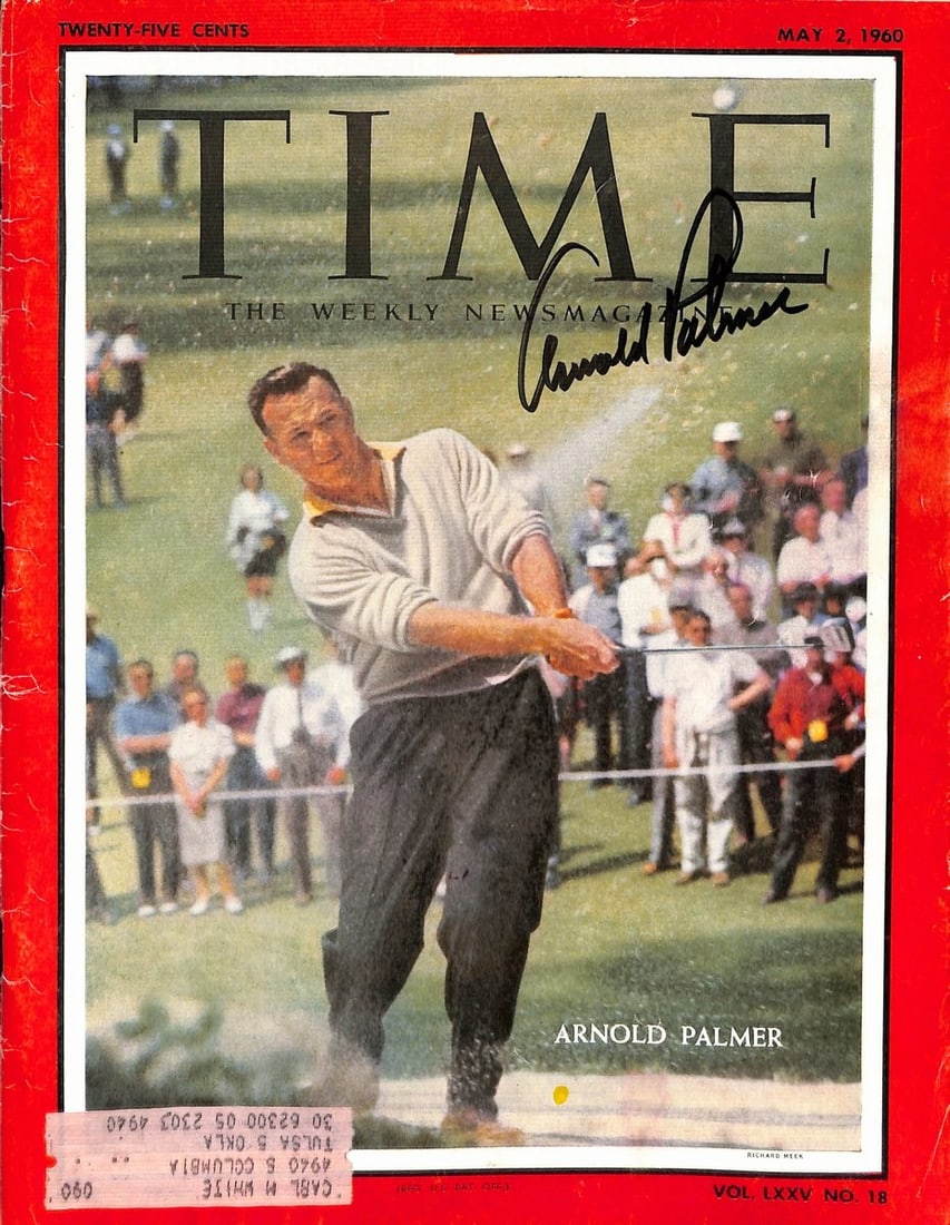 Autographed Arnold Palmer May 2, 1960 by Time Magazine (1 of 2)
