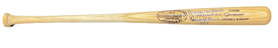 Juan Antonio Marichal "HOF 1983" Autographed Louisville Slugger Bat (BVG) (1 of 3)