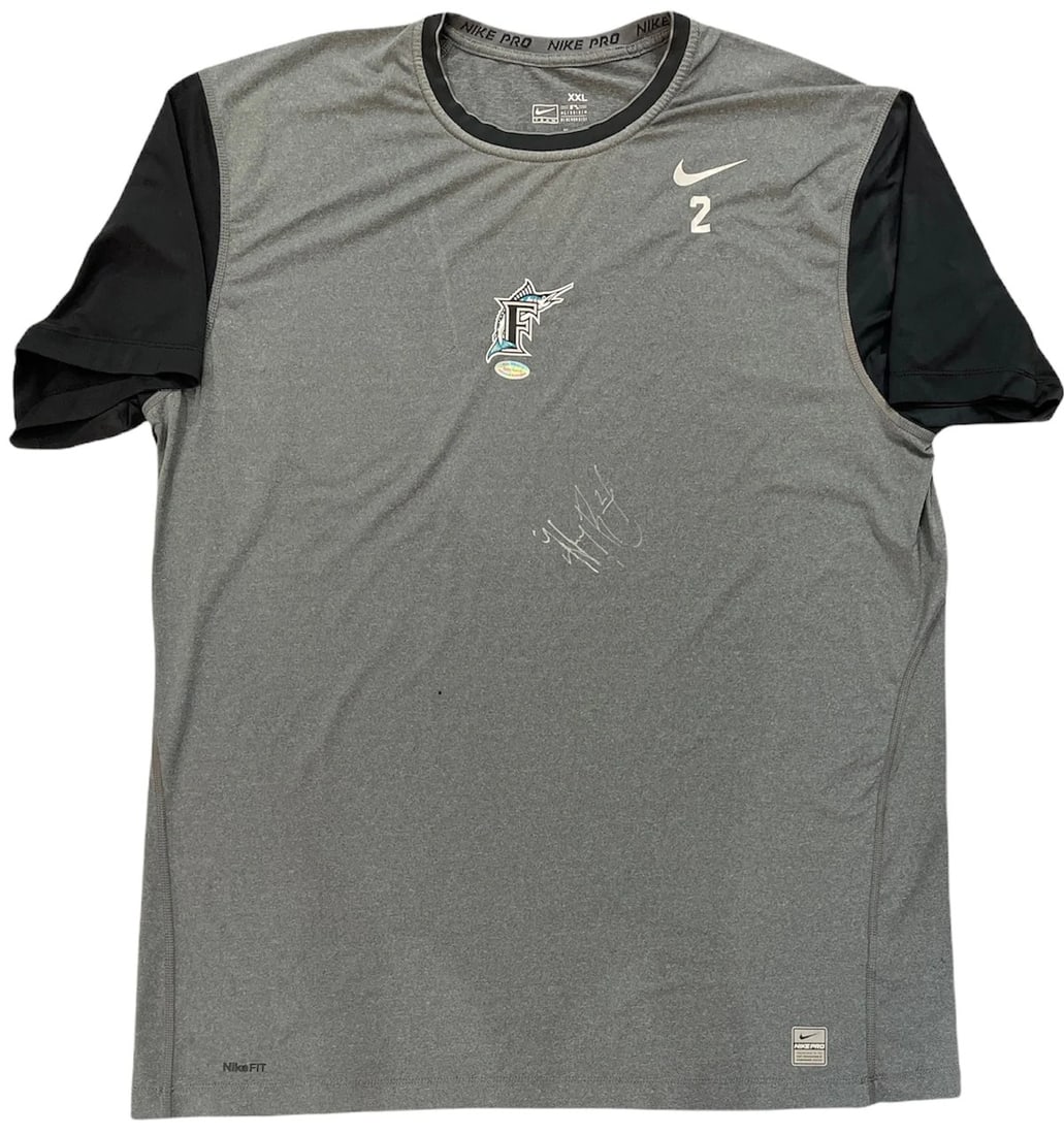 Ramirez Hanley Autographed Marlins Shirt Dri Fit (1 of 3)