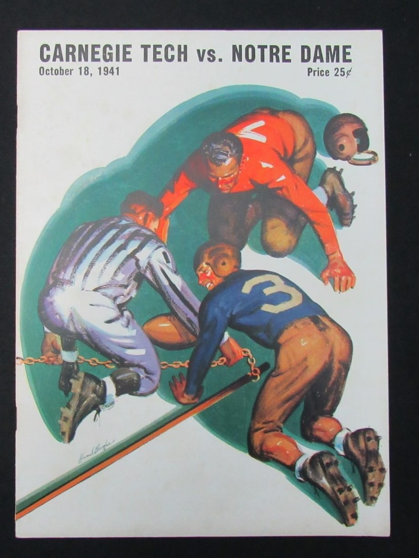 10/ 18/ 1941 Carnegie Tech vs. Notre Dame Program 185918 (1 of 4)