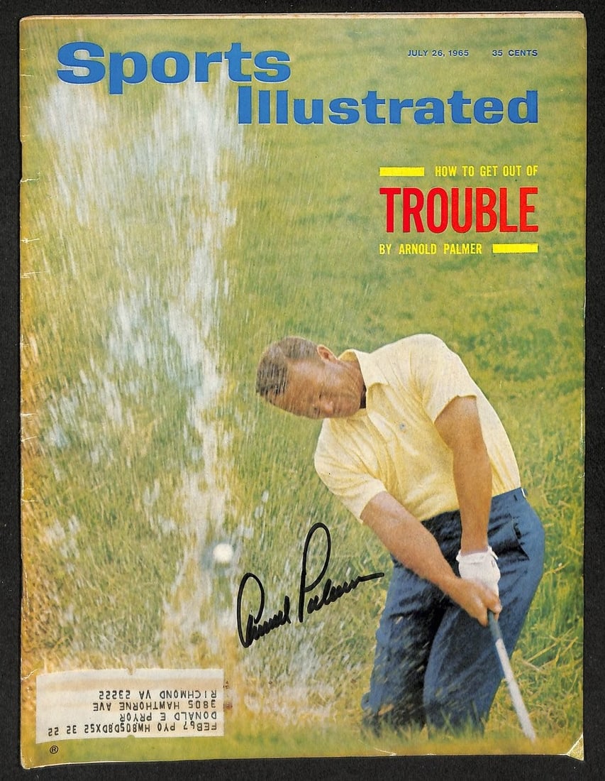 Signed Autographed Arnold Palmer 212934 Sports Illustrated Golf 1965 (1 of 5)