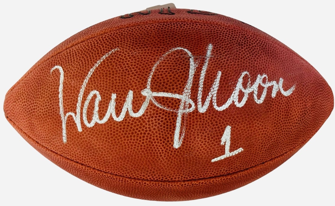 Moon Autographed Official Warren NFL Football (1 of 3)