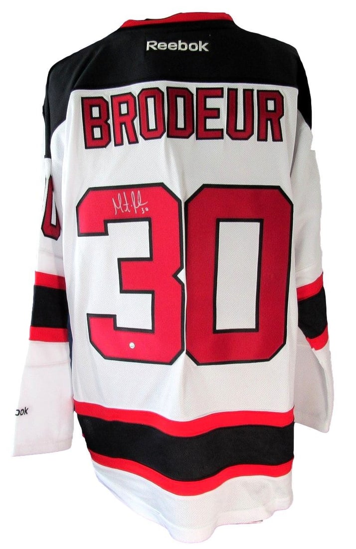 HOF Signed Auto Steiner XHC60 Reebok Martin Brodeur Jersey Devils NJ (1 of 6)