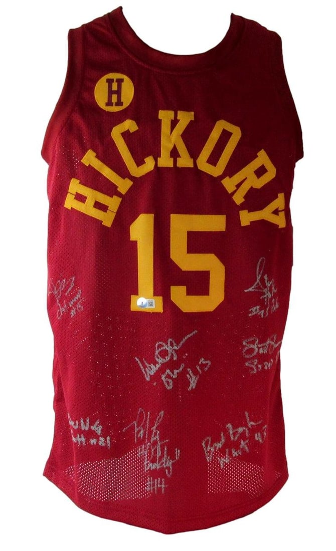 Hoosiers Cast Multi-Signed/ Inscr by 7 Chitwood Basketball Jersey Beckett 211097: Hoosiers Cast Multi-Signed/ Inscr by 7 Chitwood Basketball Jersey Beckett 211097 Item Specifics: Autograph Authentication: Beckett Industry: Movies Original/Reproduction: Original League: NCAA Product