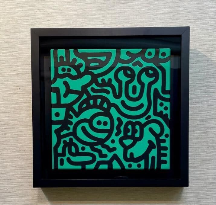 Original painring acrylic on canvas Mr Doodle Signed Framed 2019 (1 of 6)