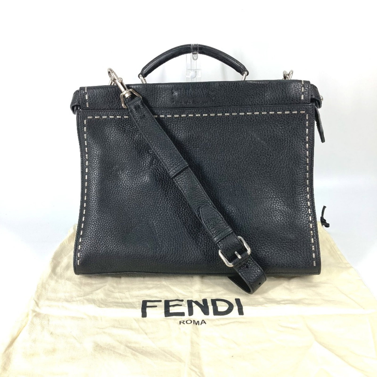 FENDI Handbag Leather - 16