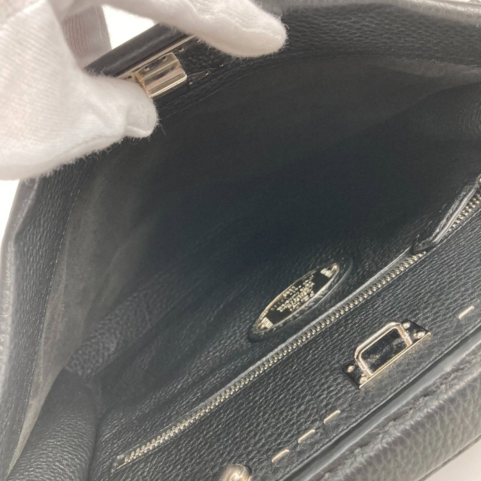 FENDI Handbag Leather - 8