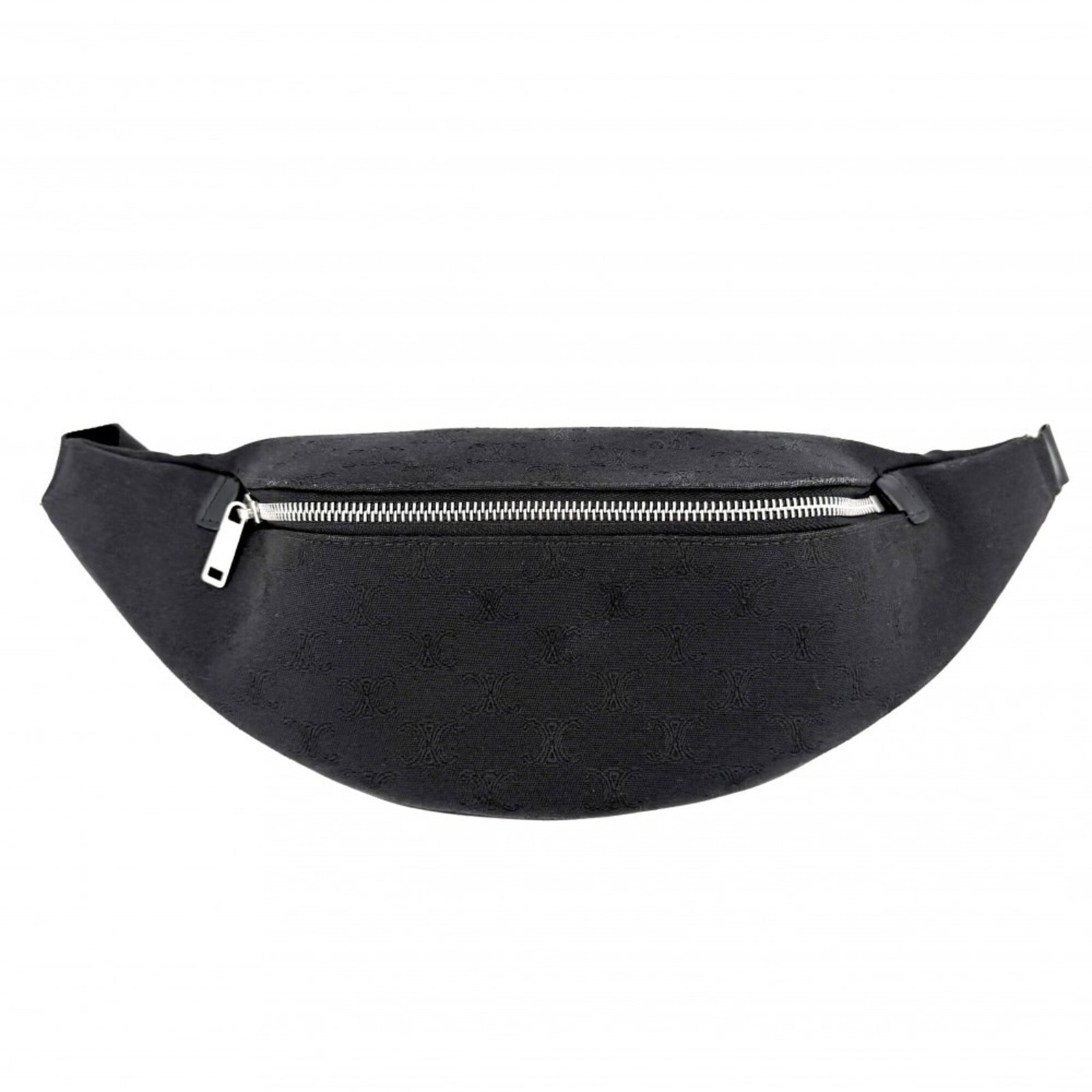 CELINE Fanny Pack Sling Bag Canvas: CELINE Fanny Pack Sling Bag Canvas Canvas Celine Fanny Pack Sling Bag in Black, Like New Condition. This canvas fanny pack sling bag from Celine features a sleek black design and measures 13.5cm x