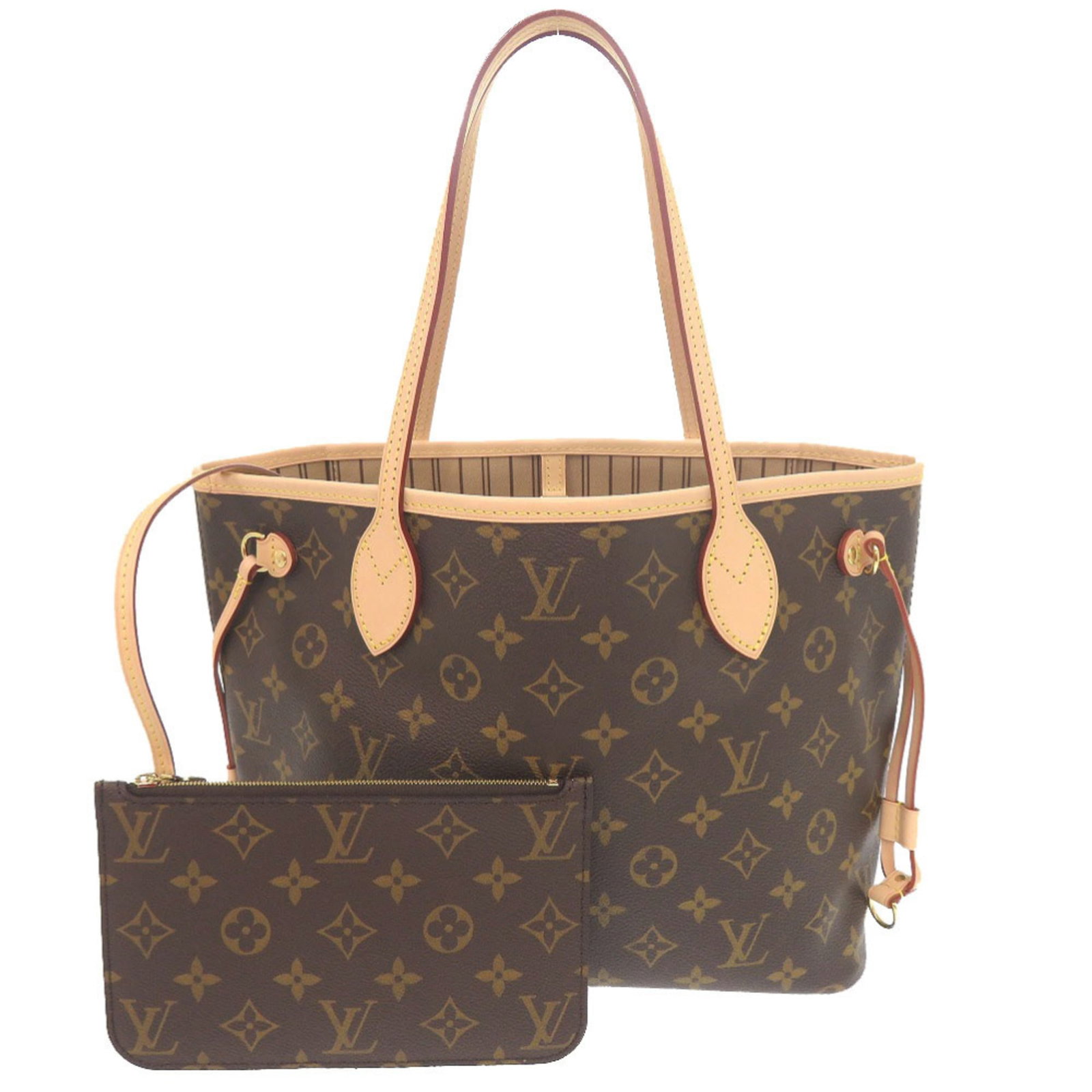 LOUIS VUITTON Tote Bag Monogram: LOUIS VUITTON Tote Bag Monogram Brown Monogram Louis Vuitton Tote Bag: 22cm x 29cm x 12cm, Made in France, with a classic monogram design and premium leather material. This like-new tote bag is in