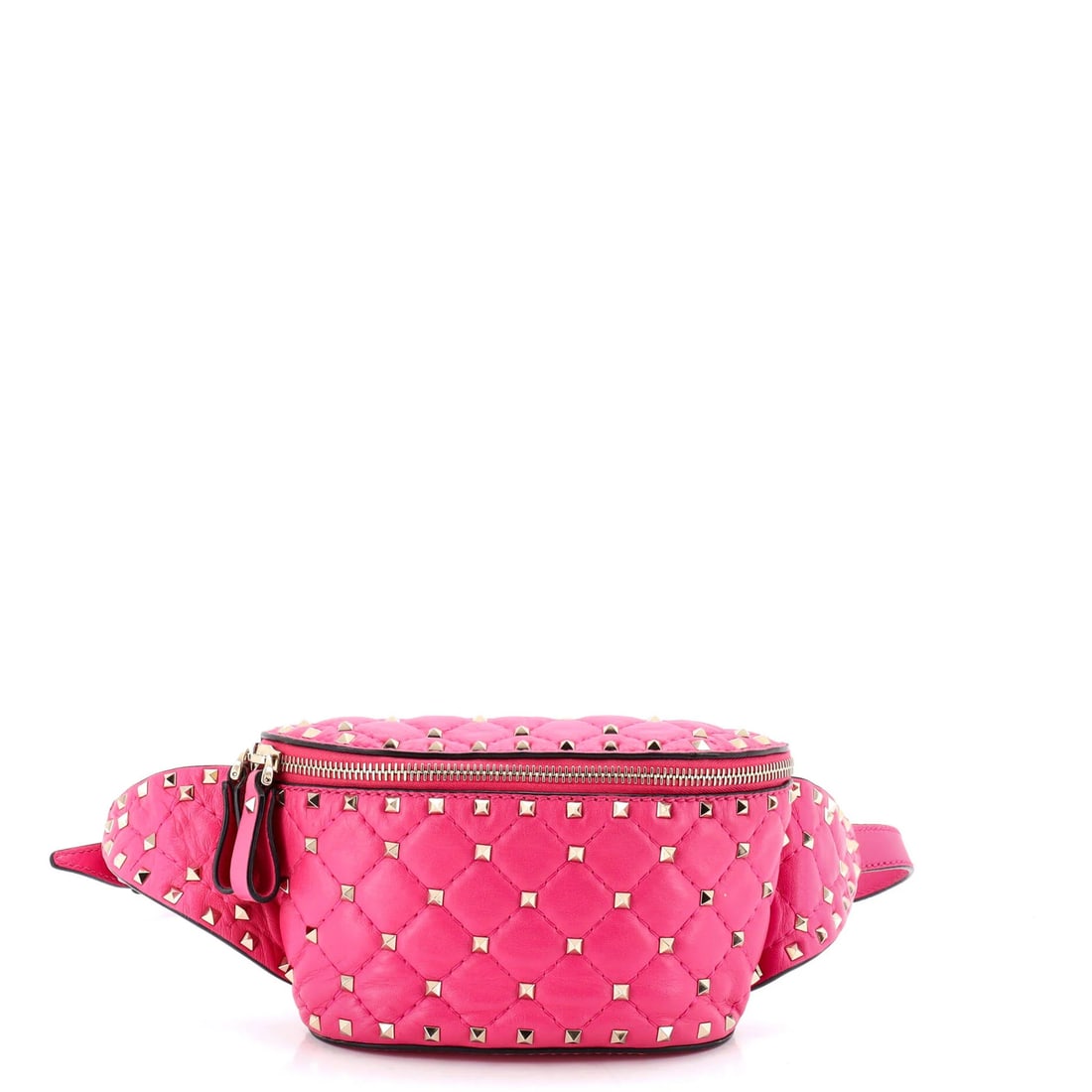 Valentino Garavani Rockstud Spike Belt Bag Quilted Leather: Valentino Garavani Rockstud Spike Belt Bag Quilted Leather Valentino Garavani Rockstud Spike Belt Bag Quilted Leather is a unique and stylish accessory featuring a quilted leather exterior in a