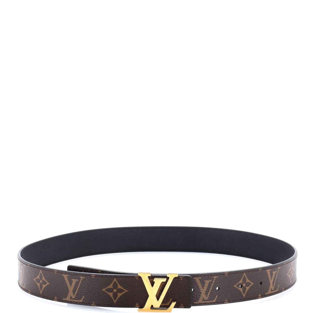 Canvas Monogram Thin Louis Vuitton Belt Initiales - 2