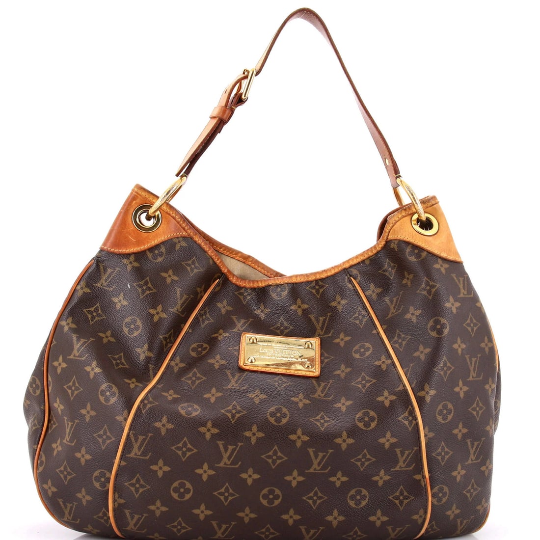 Canvas Monogram Handbag Louis Vuitton Galliera: Canvas Monogram Handbag Louis Vuitton Galliera Canvas Monogram Handbag Louis Vuitton GallieraBrown canvas exterior with classic monogram pattern, featuring a timeless hobos design. This Galliera handb