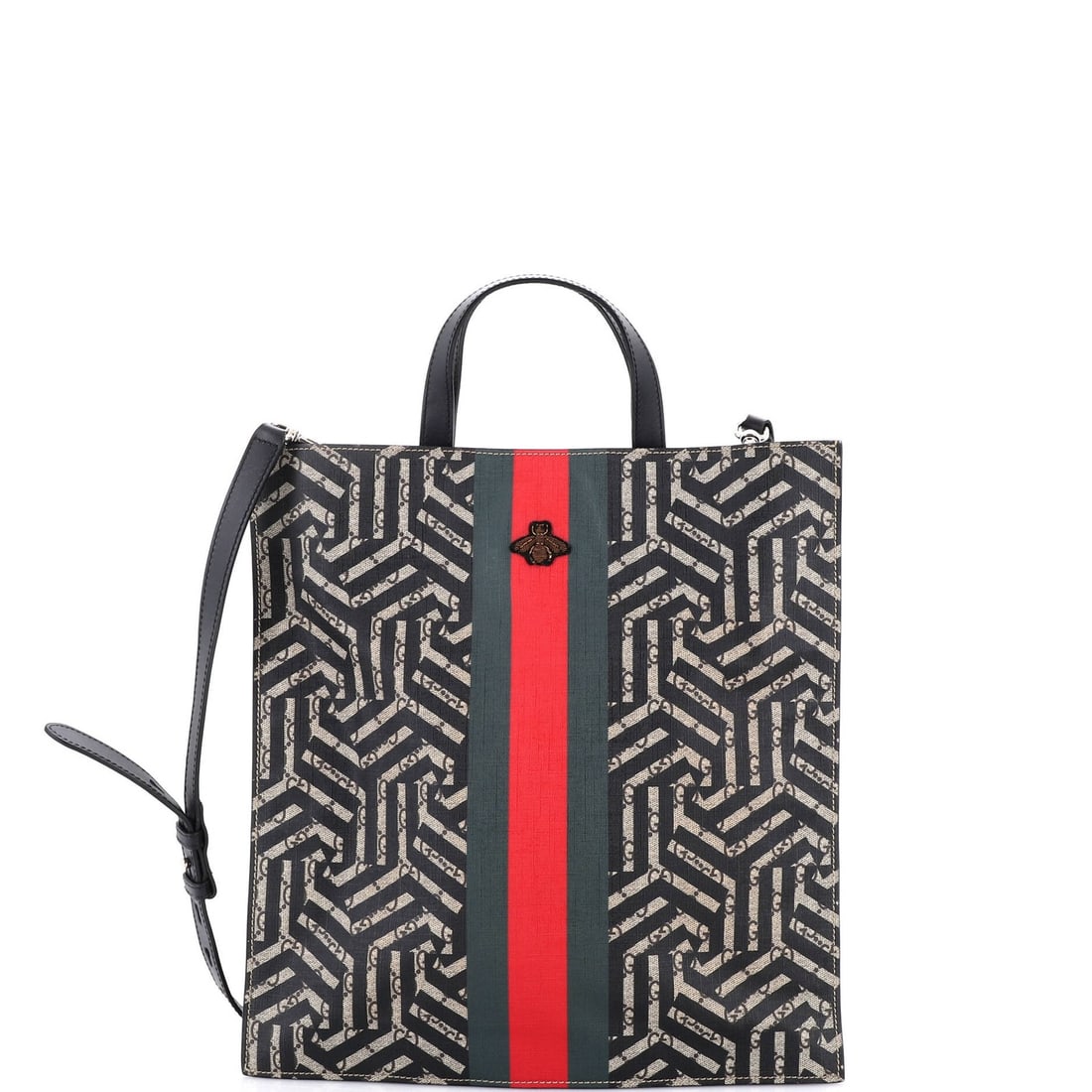 Tote Soft Convertible Gucci Caleido Coated Canvas: Tote Soft Convertible Gucci Caleido Coated Canvas Soft and stylish, this Gucci convertible tote features a vibrant multicolor Caleido Coated Canvas exterior and a spacious interior with microfiber lin