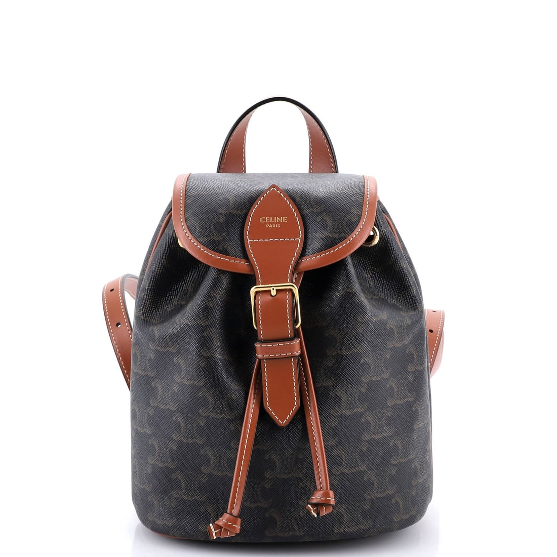 Triomphe Coated Canvas Mini Backpack Folco Celine (1 of 5)