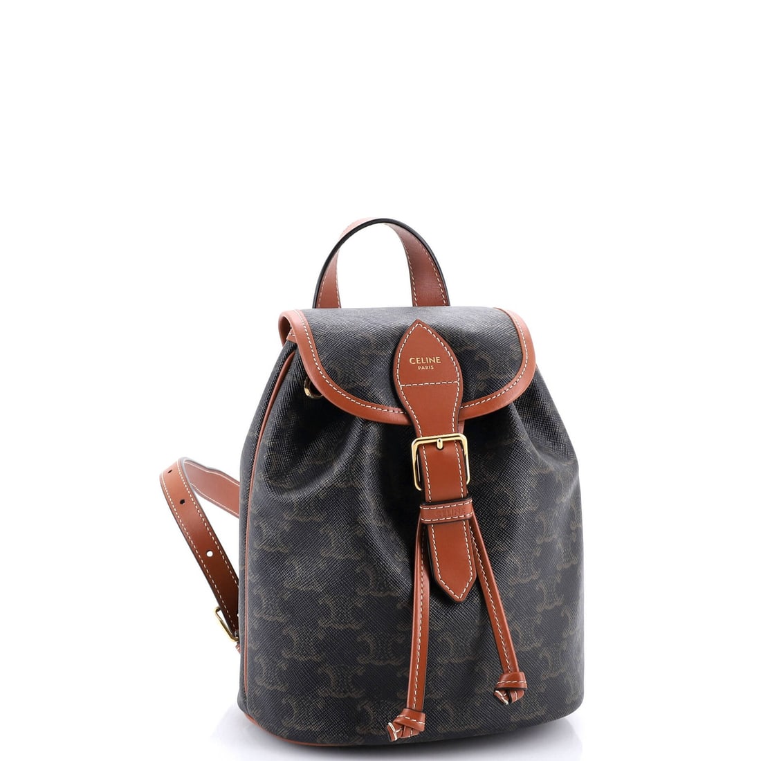 Triomphe Coated Canvas Mini Backpack Folco Celine - 2